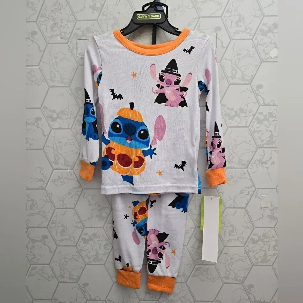 Lilo & Stitch Girls Halloween Snug Fit Pajama Set, 2-Piece